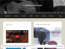 Tablet Screenshot of campbelldiamondguitar.com
